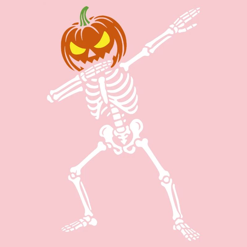 Halloween Dab Dance Skeleton - Dabbing Pumpkin