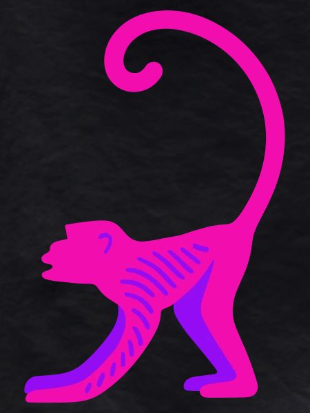 Neon Pink Monkey