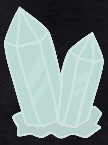 Illustration der Kristallhaufen-Geode