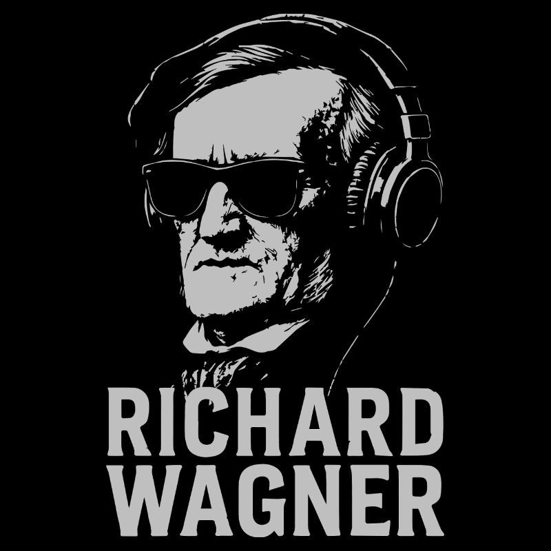 Richard Wagner Portrait de compositeur au casque