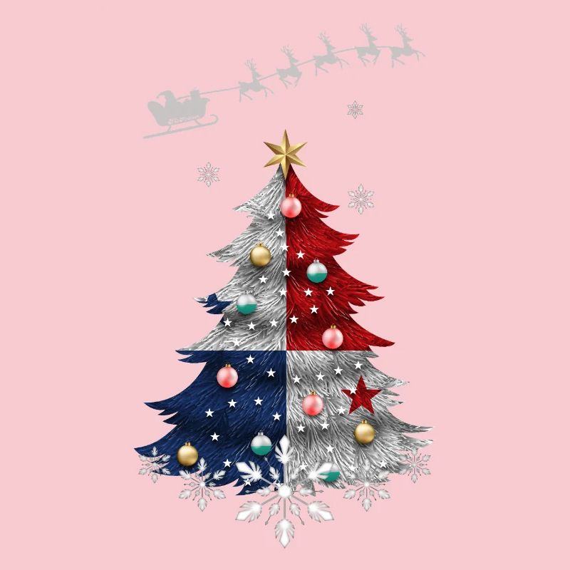 Christmas tree with Panama flag