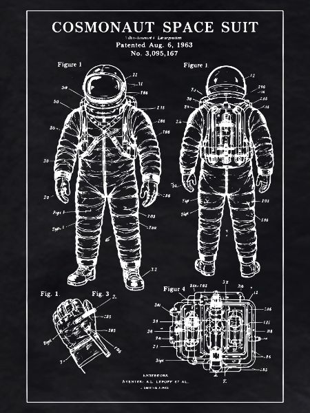 Cosmonaut Space Suit Blueprint