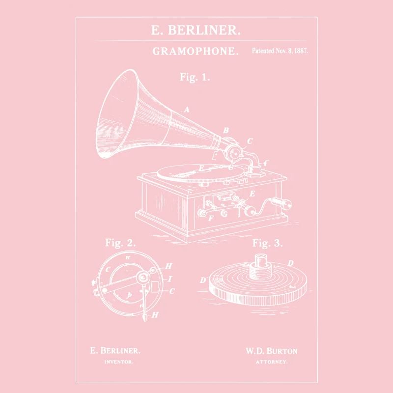 Plan vintage de gramophone