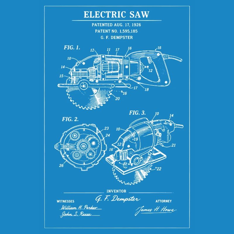 Plan de la scie électrique