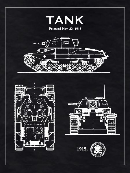 Panzerblaupause-Silhouette