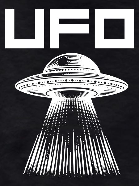 UFO-Lichtstrahl Muster