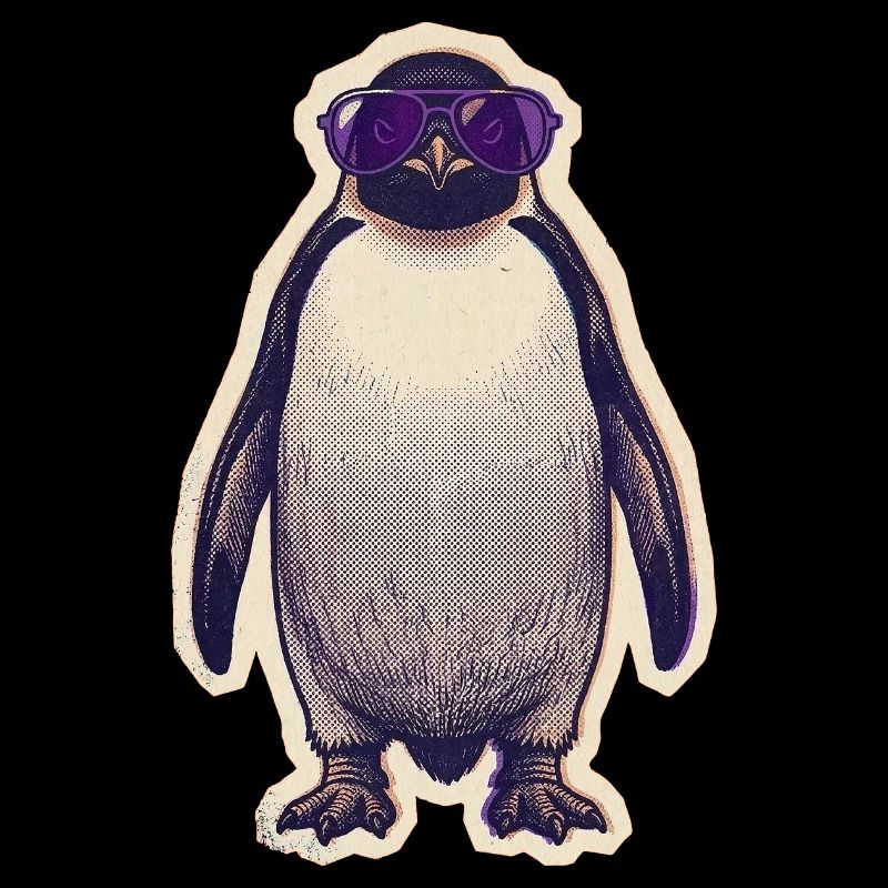 Pingouin avec lunettes de soleil