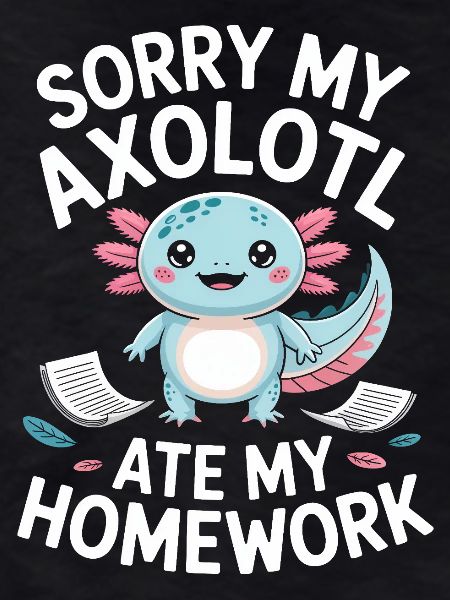 Axolotl Homework Excuse