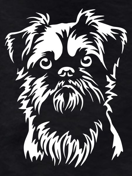 Brussels Griffon Head "Black Edition"