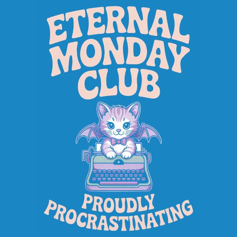 Club du Lundi Éternel Chat Procrastination