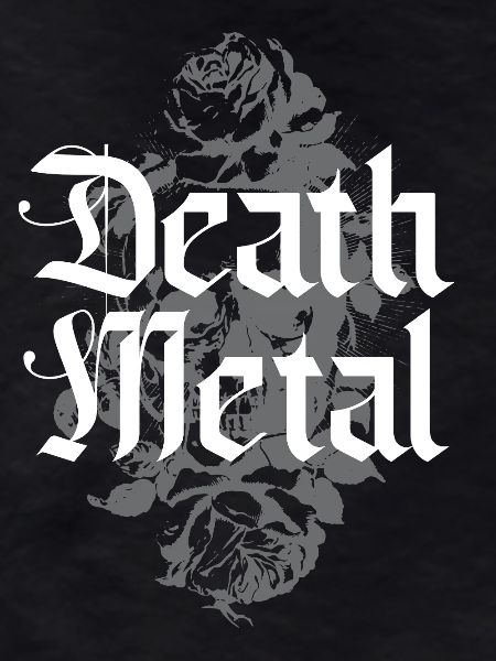 Death Metal Roses Gothic Tee
