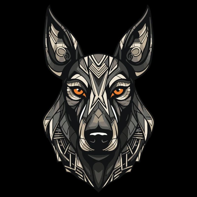 Portrait de chien doberman