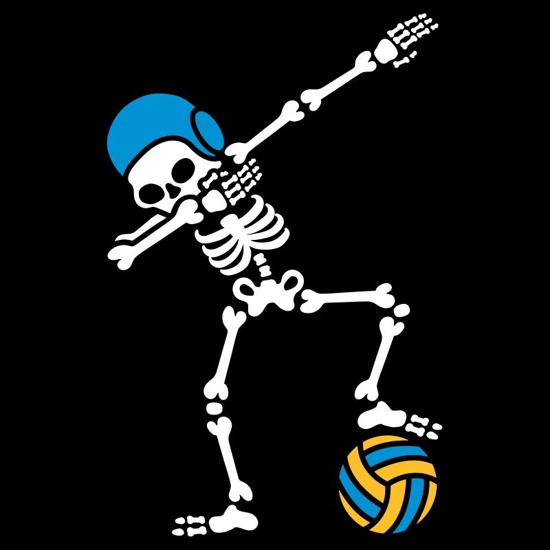 DAB DABBING Squelette Water-Polo Halloween