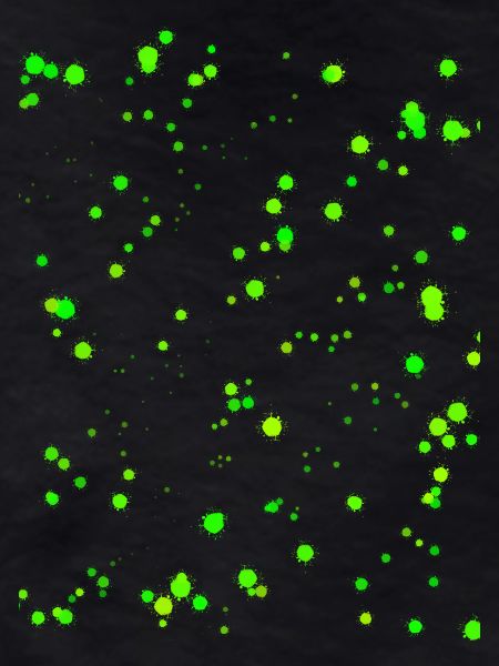 Neongrüne Farbspritzer 