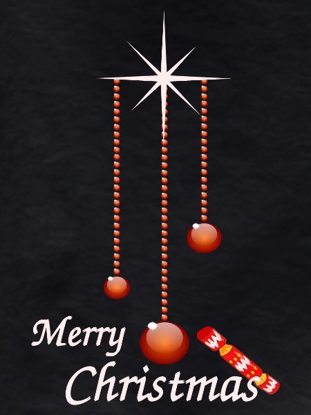 Weihnachtskugeln mit Bonbon