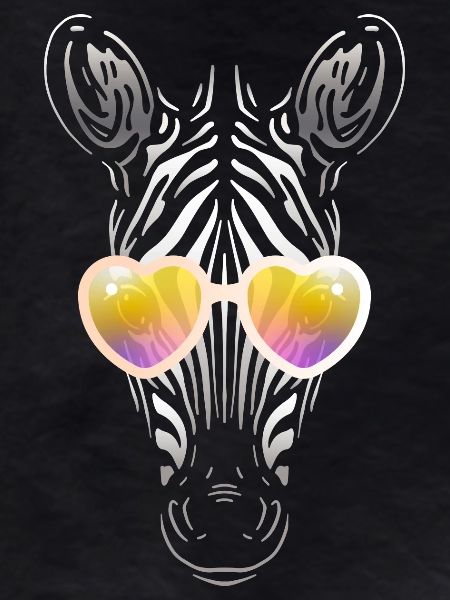 Zebra with Sunglasses