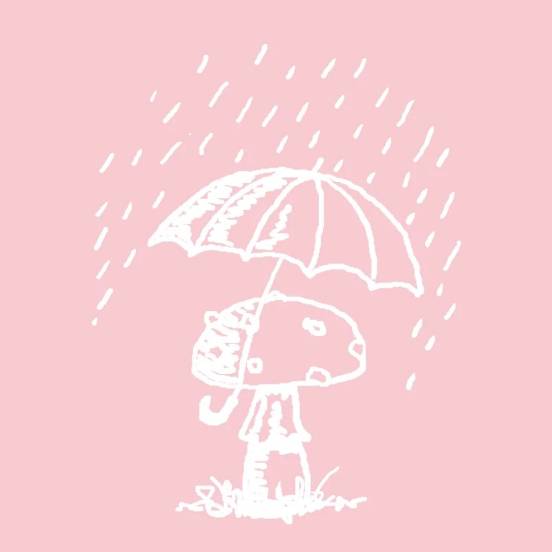 Mushroom in the rain