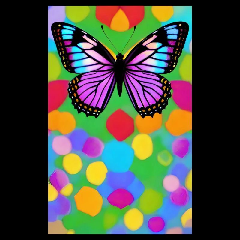 Sublime multicolor butterfly