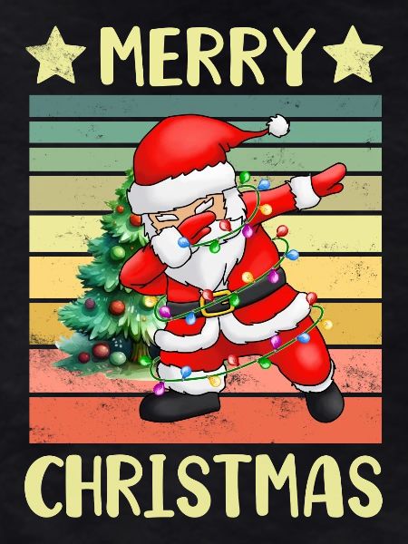 Dabbing Santa Claus Weihnachtsmann