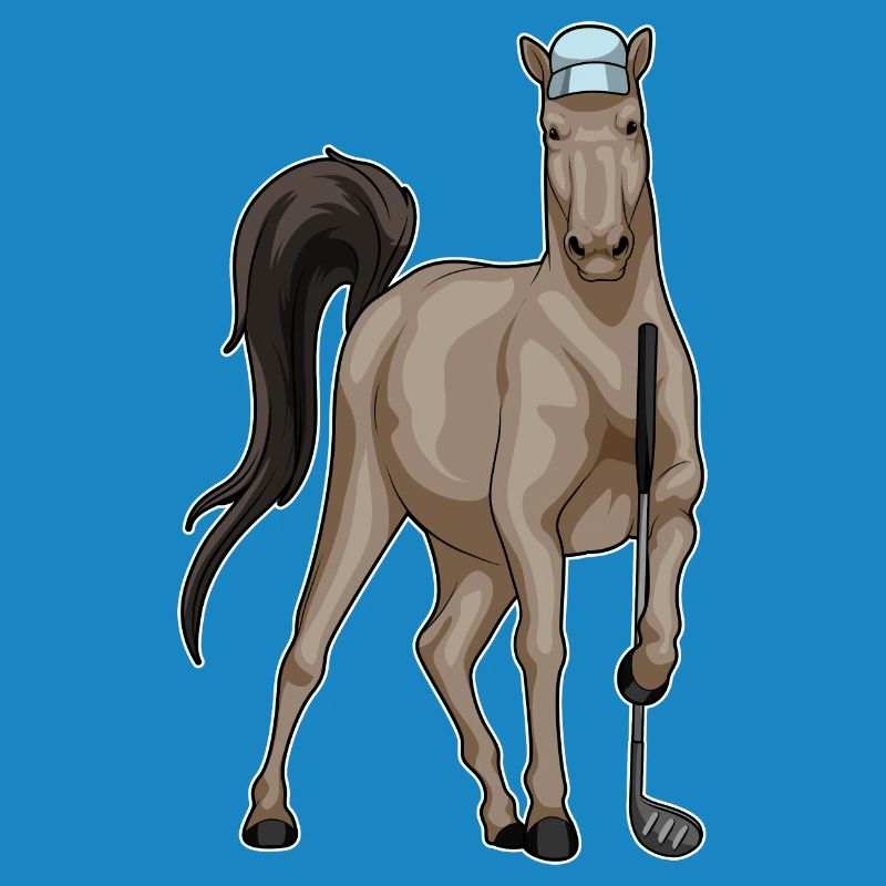 Pferd Golf Golfschläger
