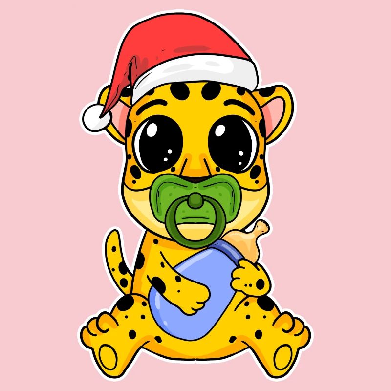 Bébé guépard Noël