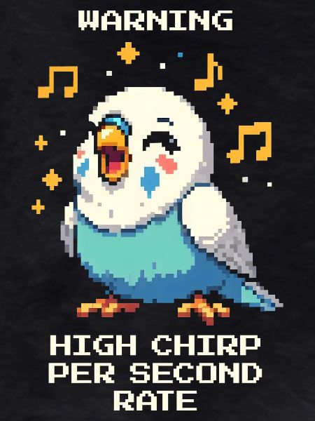 Warning: High chirping frequency | Budgie