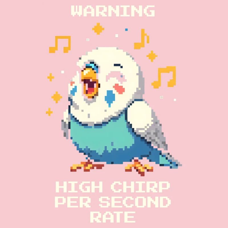 Warning: High chirping frequency | Budgie
