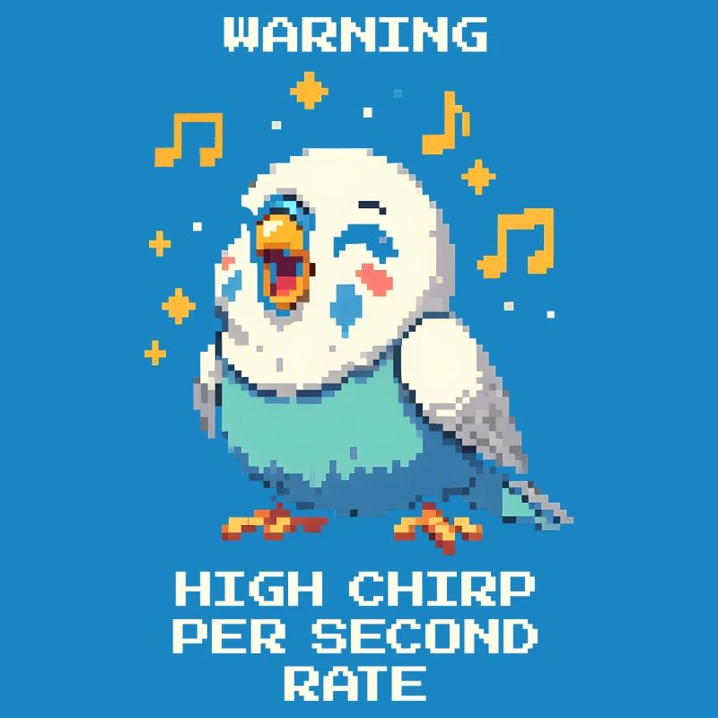 Warning: High chirping frequency | Budgie