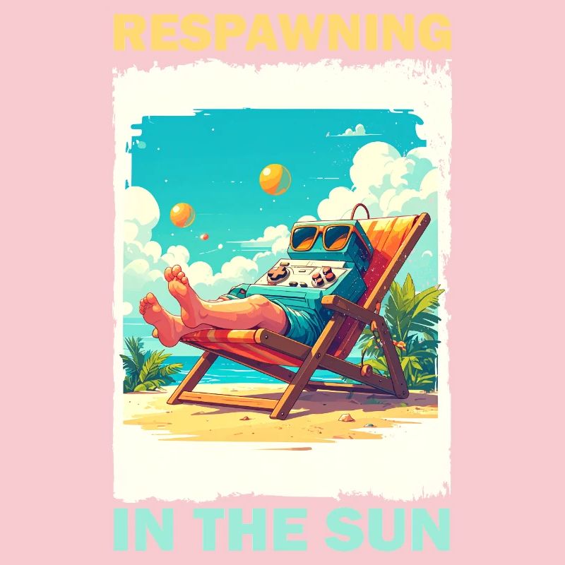 Console de jeu sur la plage au soleil