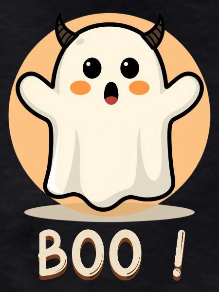 Boo! Ghost Halloween Blanket