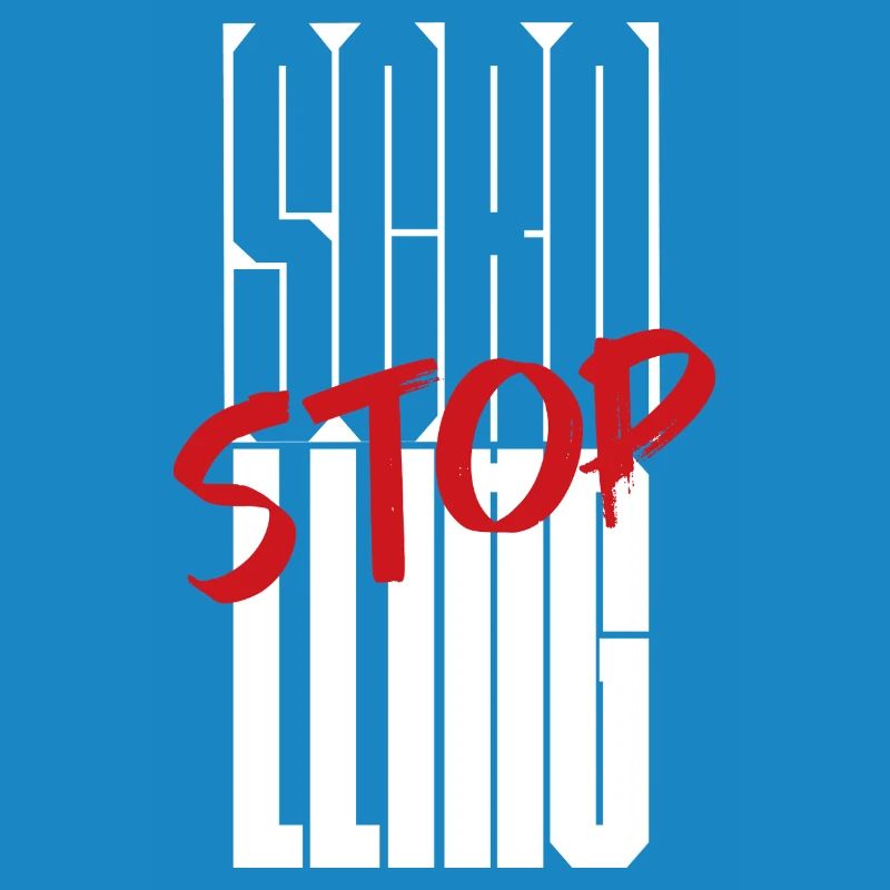 Stop Scrolling Typography design