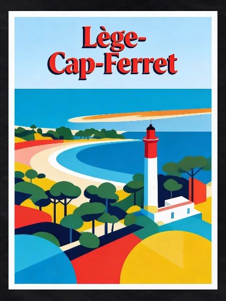 Lège Cap-Ferret Retro Lighthouse