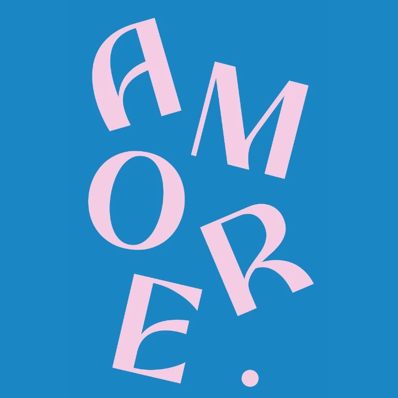Conception de texte Pink Amore