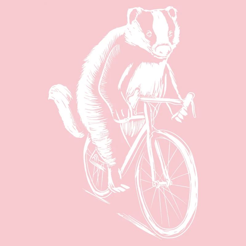 Erdmännchen-Radfahrer-Skizzen-Tee