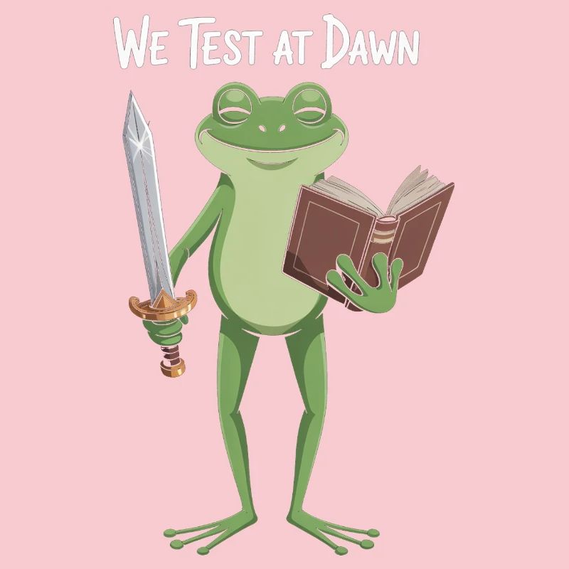 Dawn Test Frog: Sword & Book