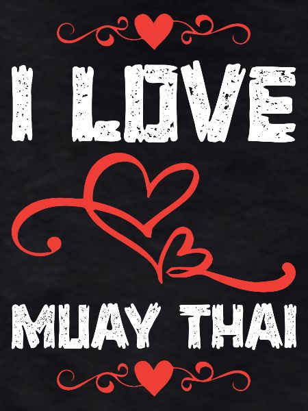 Ich liebe Muay Thai Herzdesign