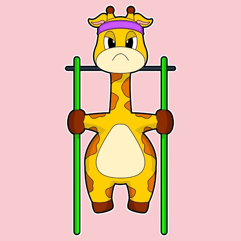 Giraffe Bodybuilder Pull-ups Bodybuilding