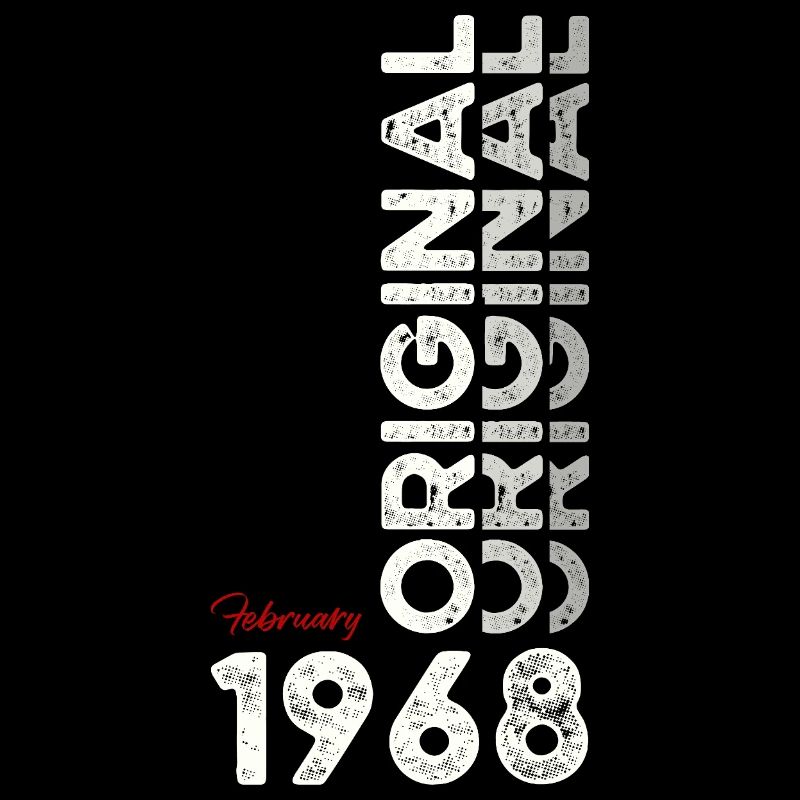 57. Geburtstag Geschenk Mann Original Februar 1968