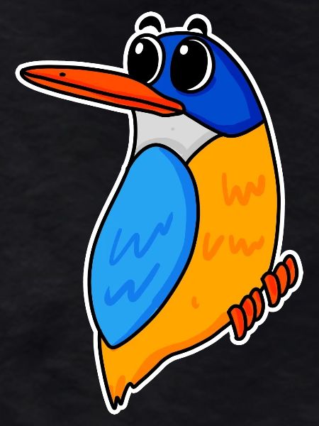 Cute kingfisher