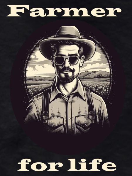 Farmer for life white