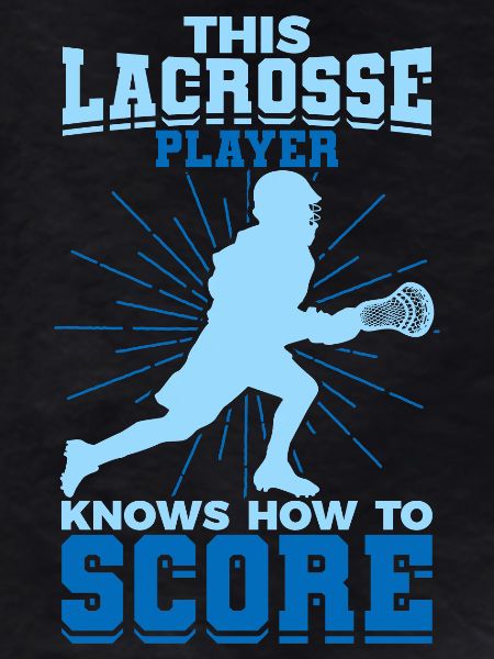 Boy playing lacrosse