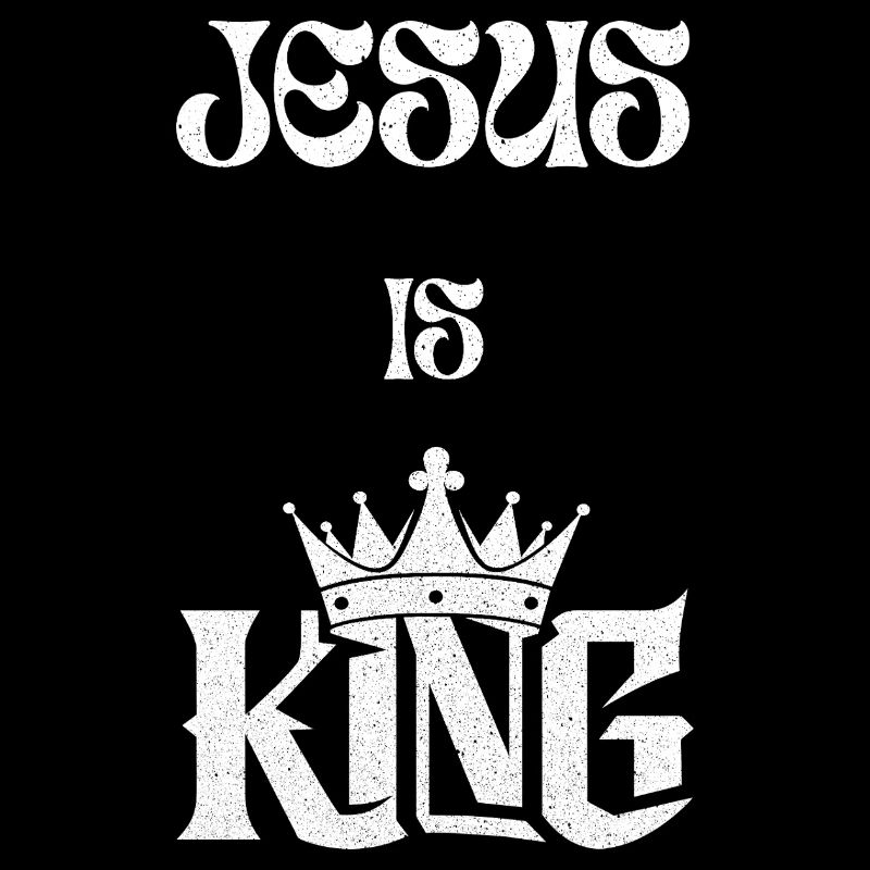 Jesus ist König Schmalschrift Design