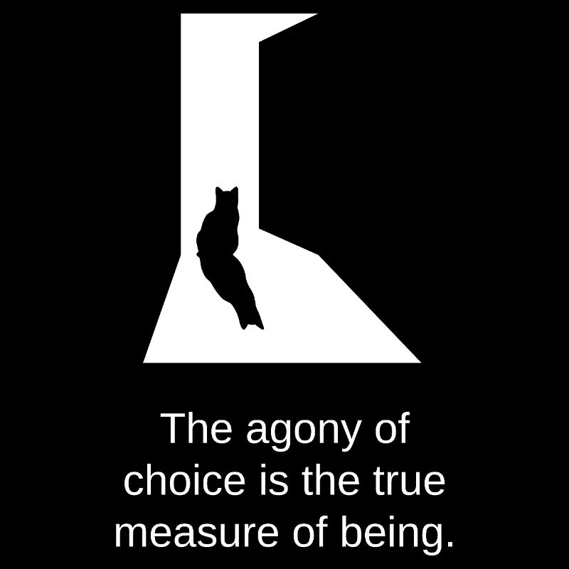 Les grands choix de la vie - chat dans l’embrasure de la porte