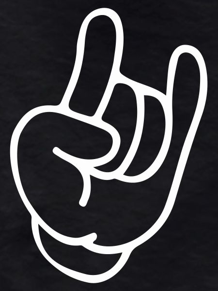 Rockhand Silhouette Motif