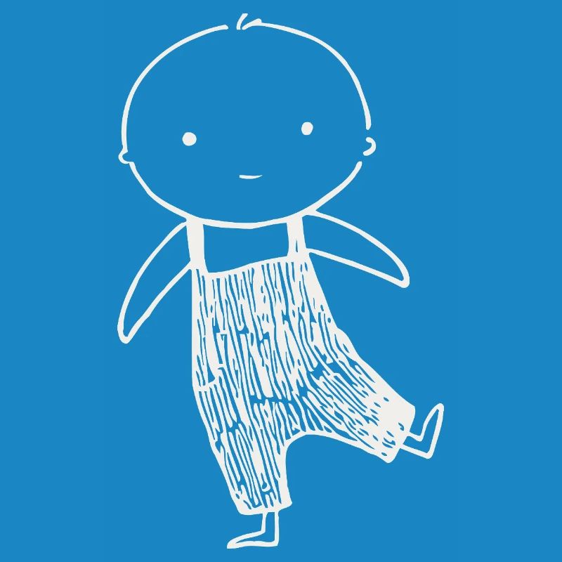 Tiny Doodle in Overalls