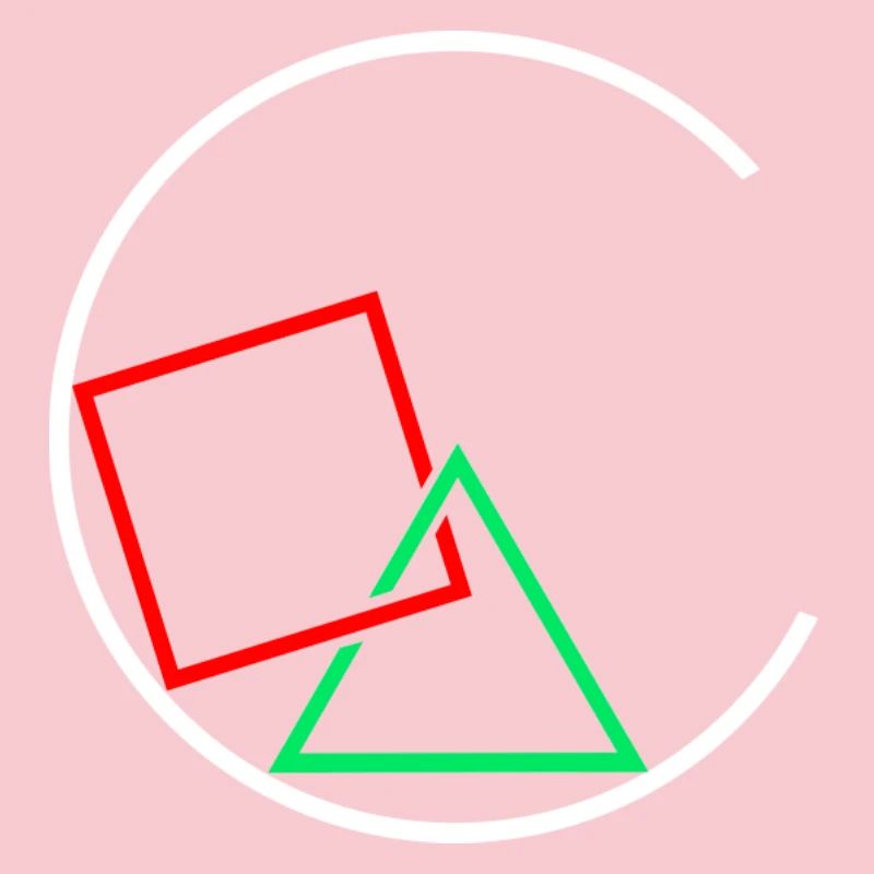 Square and triangle in a circle