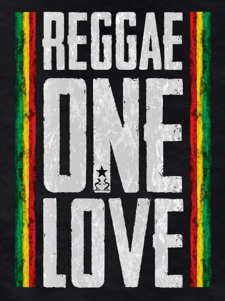 Reggae One Love Lettering