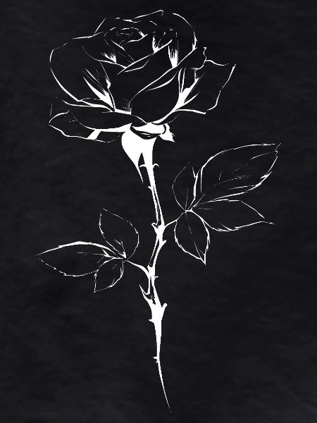 Line Rose Silhouette