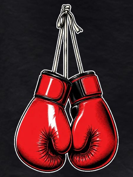 Rote Boxhandschuhe – Boxing & Fight