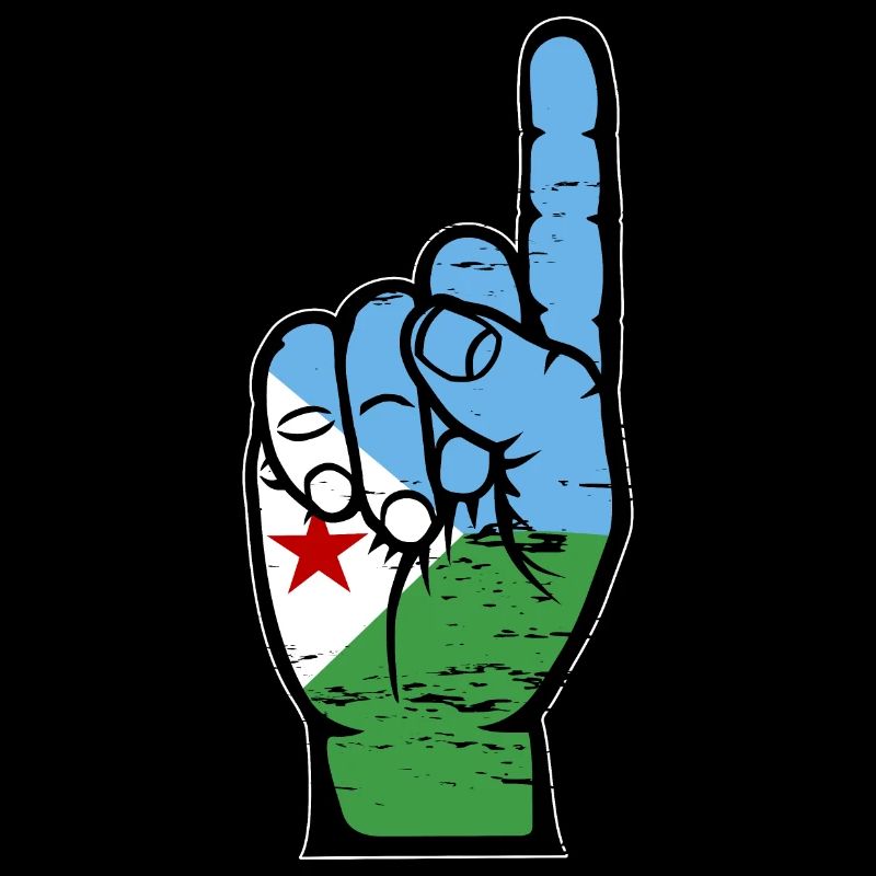Drapeau de Djibouti numéro 1 utilisé